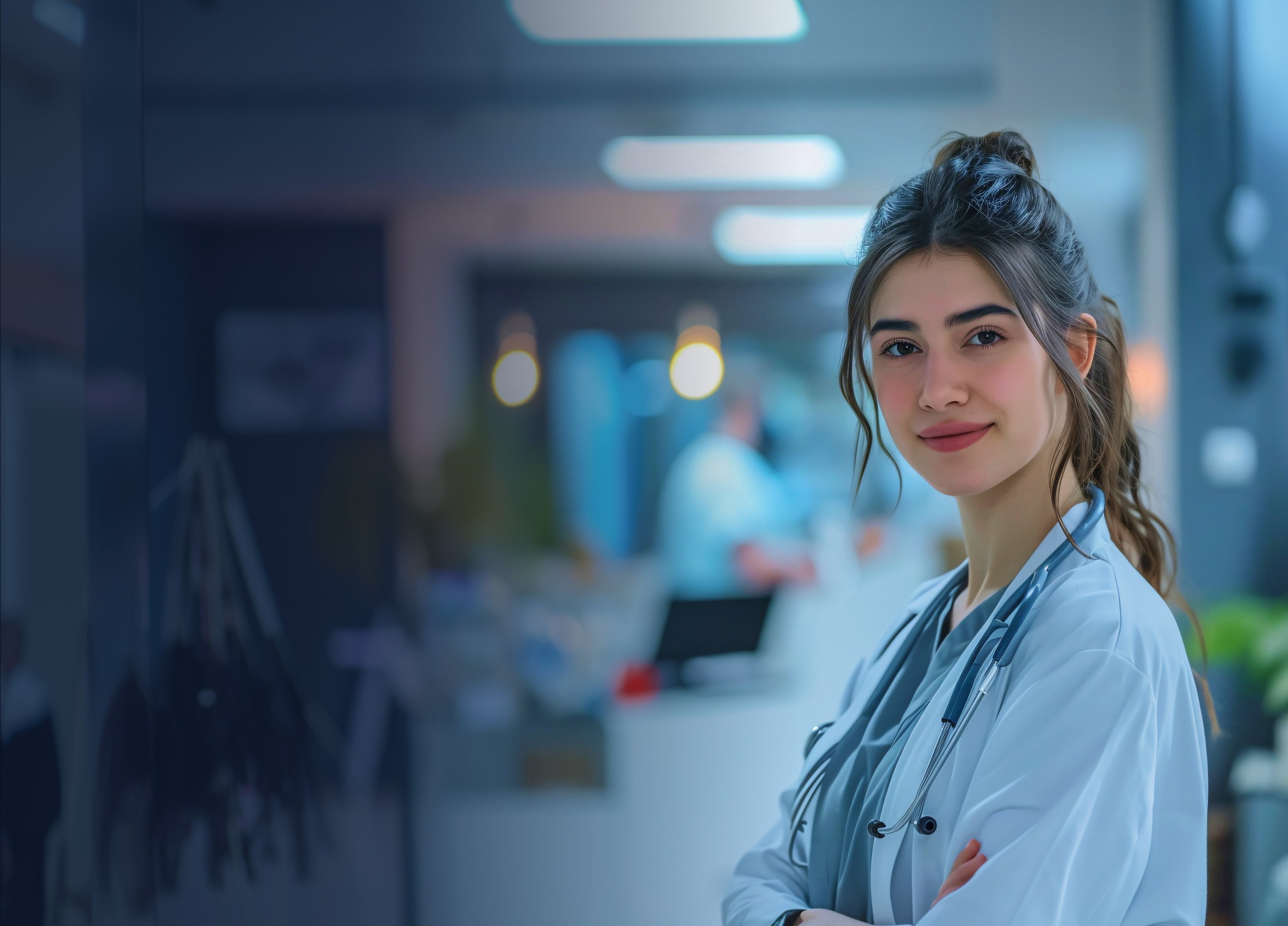Patientin bucht eine Videosprechstunde mit einem Online-Arzt bei HealthClino in Deutschland